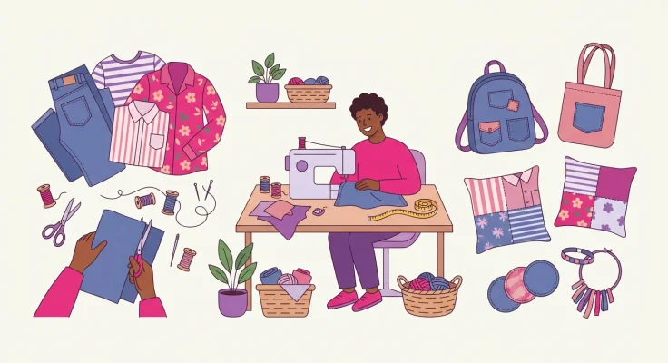 Alfombra con Camisetas Recicladas Trenzada