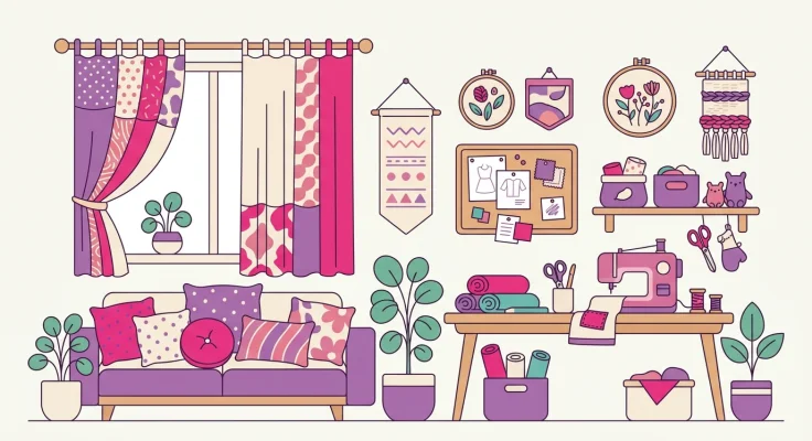 Árbol de Navidad de Tela para Colgar en la Pared