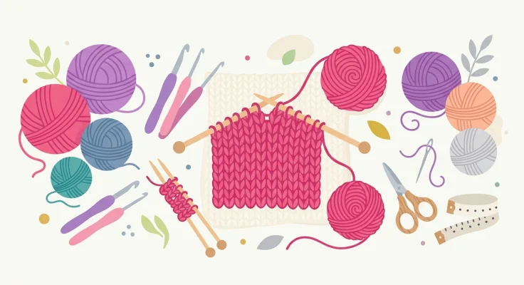 Bufanda de Punto con Dos Agujas Fácil y Rápida