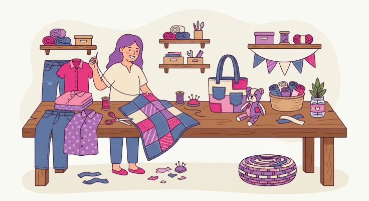 Diadema con Corbata Reciclada Original y Vintage