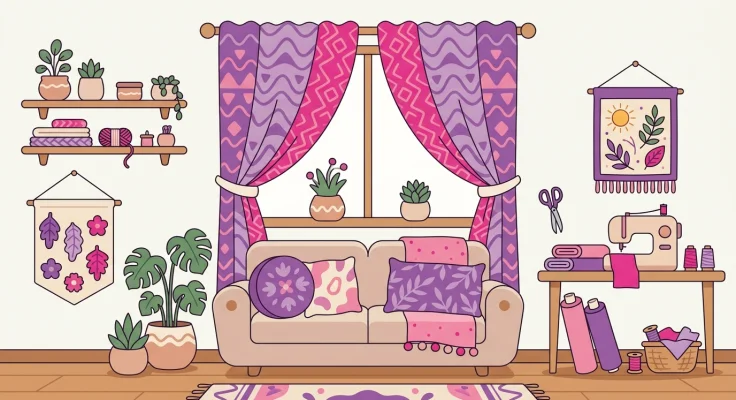 Marco de Fotos Decorado con Tela y Botones