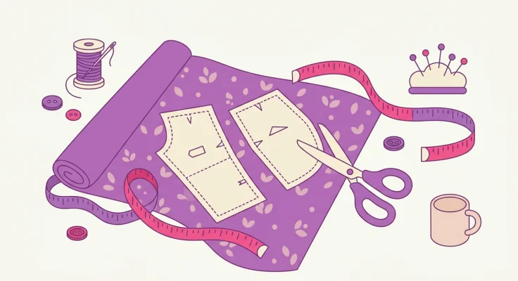 Patrón de Funda de Gafas de Tela Acolchada