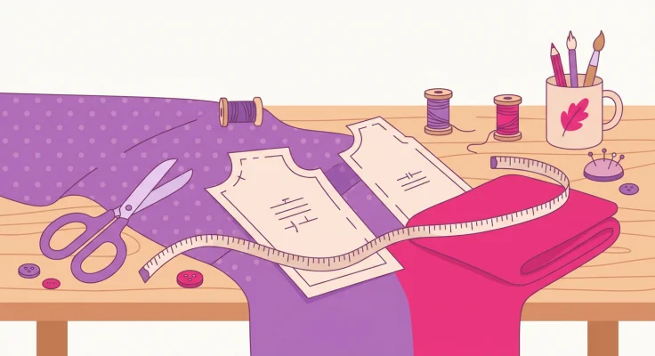 Patrón de Porta Cubiertos de Tela Enrollable